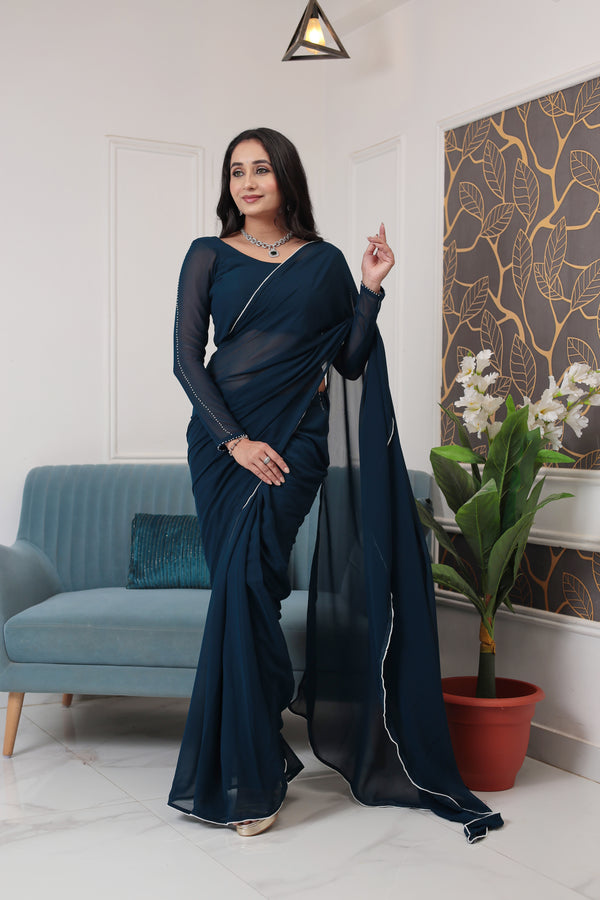 Neel Vastra Drape Saree